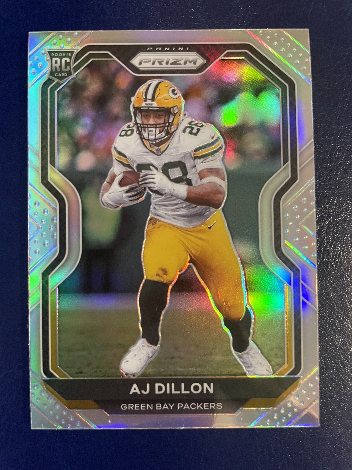 AJ Dillon 2020 Panini Prizm #364 SILVER Prizm Rookie RC 🔥 Sharp & Center
