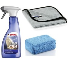 Sonax Xtreme Lederpflegemilch Matteffect 500ml + Cube Applicator +Microfasertuch