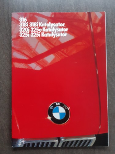 BMW 316, 318, 320i, 325e, 325i -Katalysator , E 30, Verkaufskatalog 2/86,deutsch