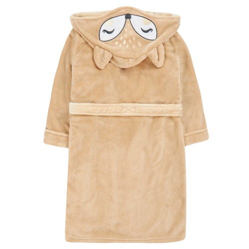 Girls Warm Plush Fleece Dressing Gown Robe - Novelty Panda or Fox Hood - 2-13yrs - Picture 4 of 9