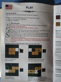 LEGO 3862 Harry Potter Hogwarts Board Game Missing 1 Small Piece Read