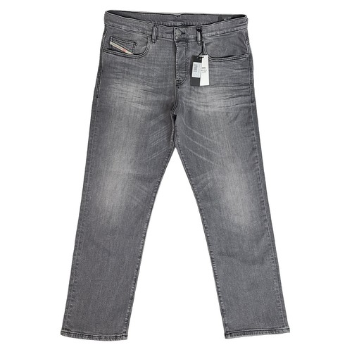 NWOT Diesel Dark Wash Denim Cotton Straight Leg Zip Pockets Jeans