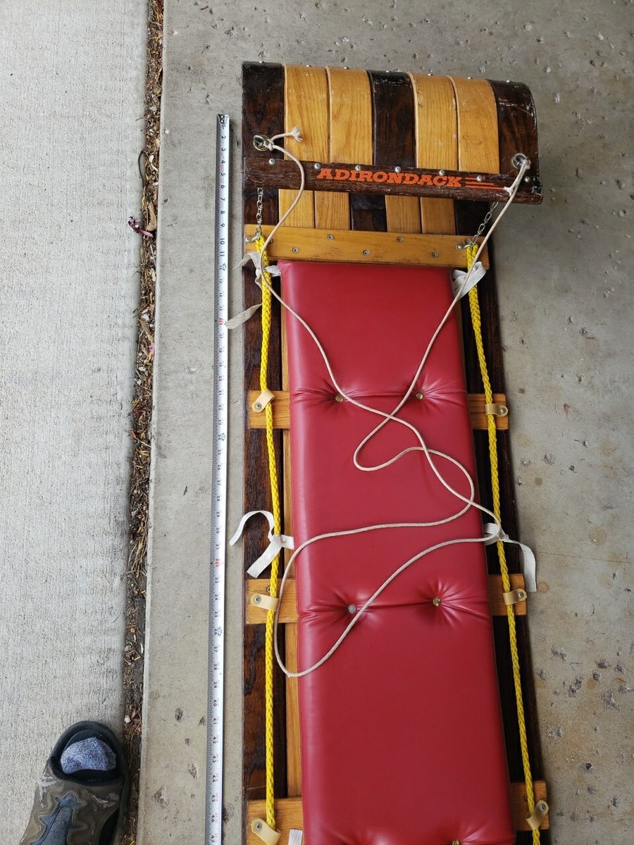 Adirondack 6 Foot Toboggan with Pad Clean Great Looking Winter