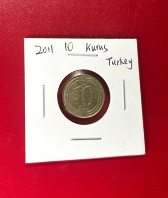 2011 10 KURUS TURKEY COIN - NICE WORLD COIN !!!