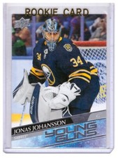 Jonas Johansson 2020-21 Upper Deck Sr.1 Young Guns Rookie Card #228