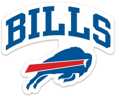 Buffalo Bills Vinyl Decal Sticker – 9x7 Inch Black Die-Cut Car Window Decal For Trucks & Laptops - View #3