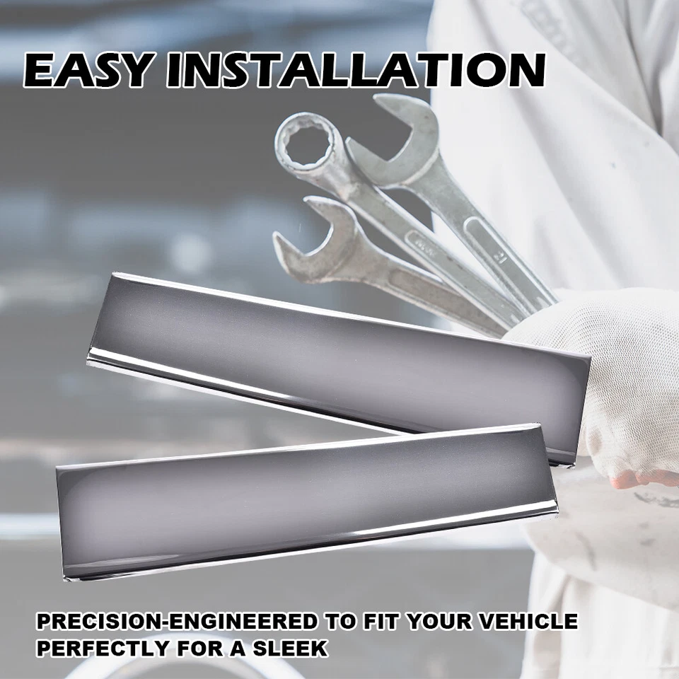 Fit For 81-88 Cutlass Supreme Front Lower Fender Chrome Molding Trim Left&Right - Imagem 3 de 4