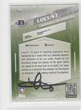 LORI LOCUST BIRMINGHAM IRON AAF  AUTOGRAPHED CARD RARE HARD TO FIND