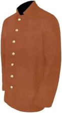 US Civil War Confederate 7 CSA Buttons Sack Coat Butternut Sack Coat