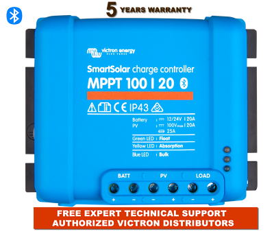 Régulateur Solaire VICTRON SmartSolar MPPT 100/20 12/24/48V 20A - Foto 14
