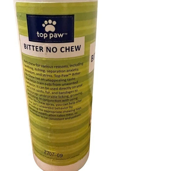 Top Paw Bitter No Chew Spray 8 Fl. Oz. 2707-09 - Image 3 of 4