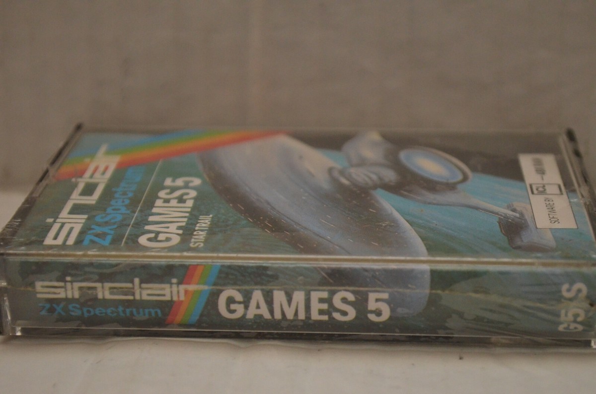 RARE Vintage Sinclair ZX Spectrum Game 5 Star Trail Cassette Tape