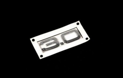 Chrome 3.0 Emblem Badge For A3 A4 A5 A6 A7 TT Q3 Q5 Q7 B5 B6 B7 B8