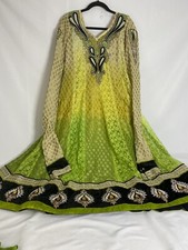 Soft Net Party Wear Heavy Embroidery Anarkali/ Kameez Shalwar small bust 38