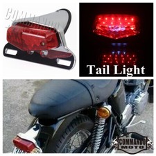 LED Lucas Taillights Rear Brake Lamp For Harley Bobber Chopper Honda Cafe Racer