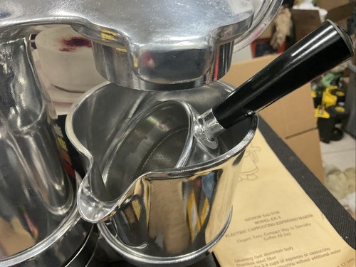 Vintage 70s SIGNOR SALTON EX-3 Electric Espresso Cappuccino Coffee Maker NEW Ex3 - Picture 4 of 13