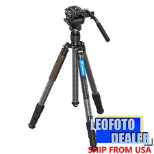 Leofoto LX-254CT BV-5B Reversible Travel Tripod Bino Fluid Head Kit