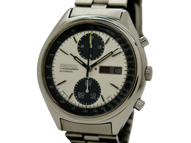 Seiko Panda Silver Men's Watch - 6138 