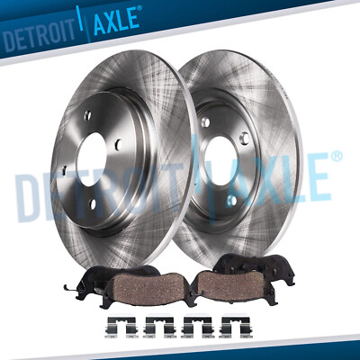 10.31 inch REAR DISC Rotors Brake Pads for 2012 - 2017 Hyundai Accent Kia Rio