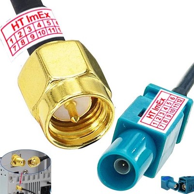 1x Antenne Fakra Adapter Auto Radio Fakra Z auf SMA Stecker Antennenkabel