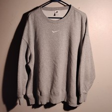 Nike Vintage Grey Sweatshirt,X- Large, 90's, Y2K,Swoosh In Middle