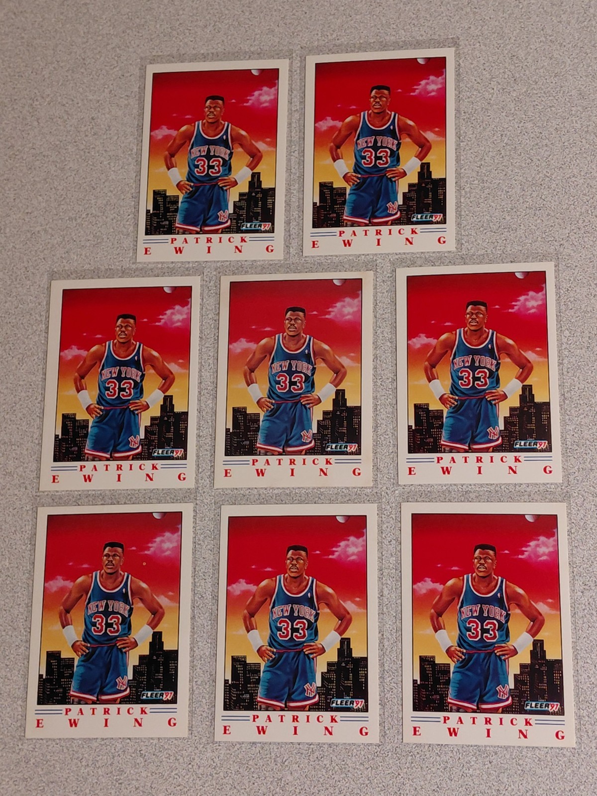 1991 Fleer Pro Visions Patrick Ewing #4 HOF