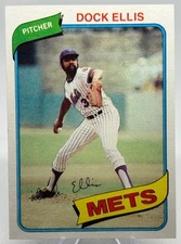 1980 Topps - Dock Ellis #117 New York Mets