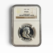 1957 Franklin Silver Proof Half Dollar PF68* STAR NGC