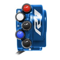 Gashebel + Integriertes Bedienfeld Jetprime Yamaha YZF-R1M 2020-22 (Blau)