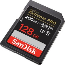 SanDisk 128GB Extreme PRO SDXC UHS-I Memory Card - C10, U3, V30, 4K UHD, SD Card