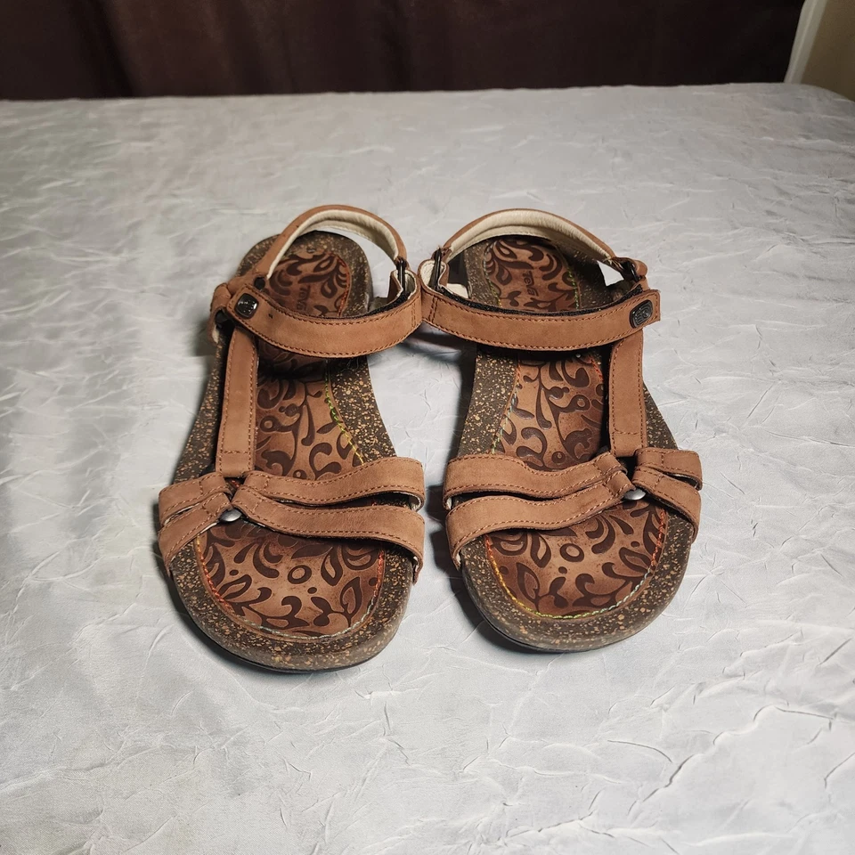 Teva Ventura Cork Sandals Women's Size 8.5 6510 Strappy Adjustable Comfy Boho - Image 3 of 4