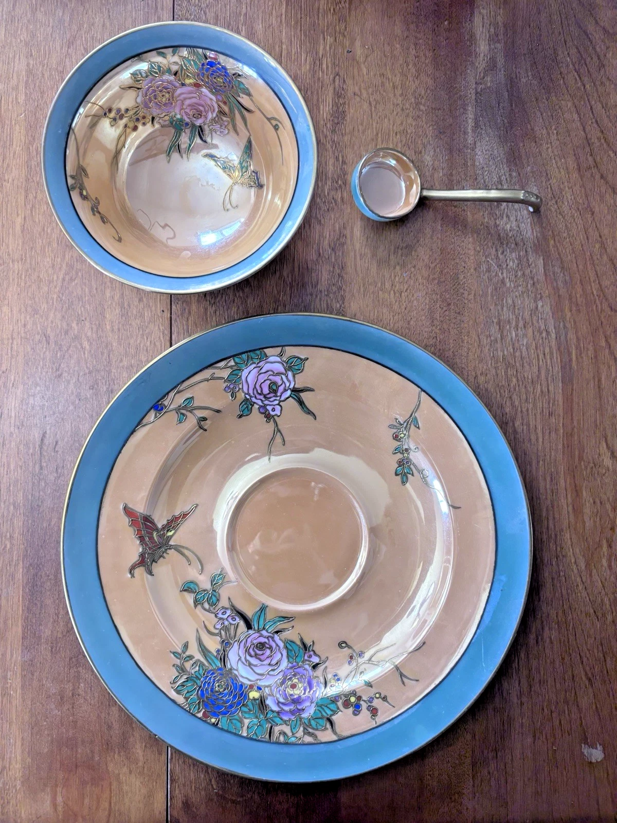 Vintage Noritake 3 Piece Sauce Gravy Mayonnaise Bowl, Ladle .12in Plate RARE
Opens in a new window o