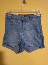 NWT So Juniors Size 3 High Rise Utility Denim Jean Shorts 2.5" inseam Stretch