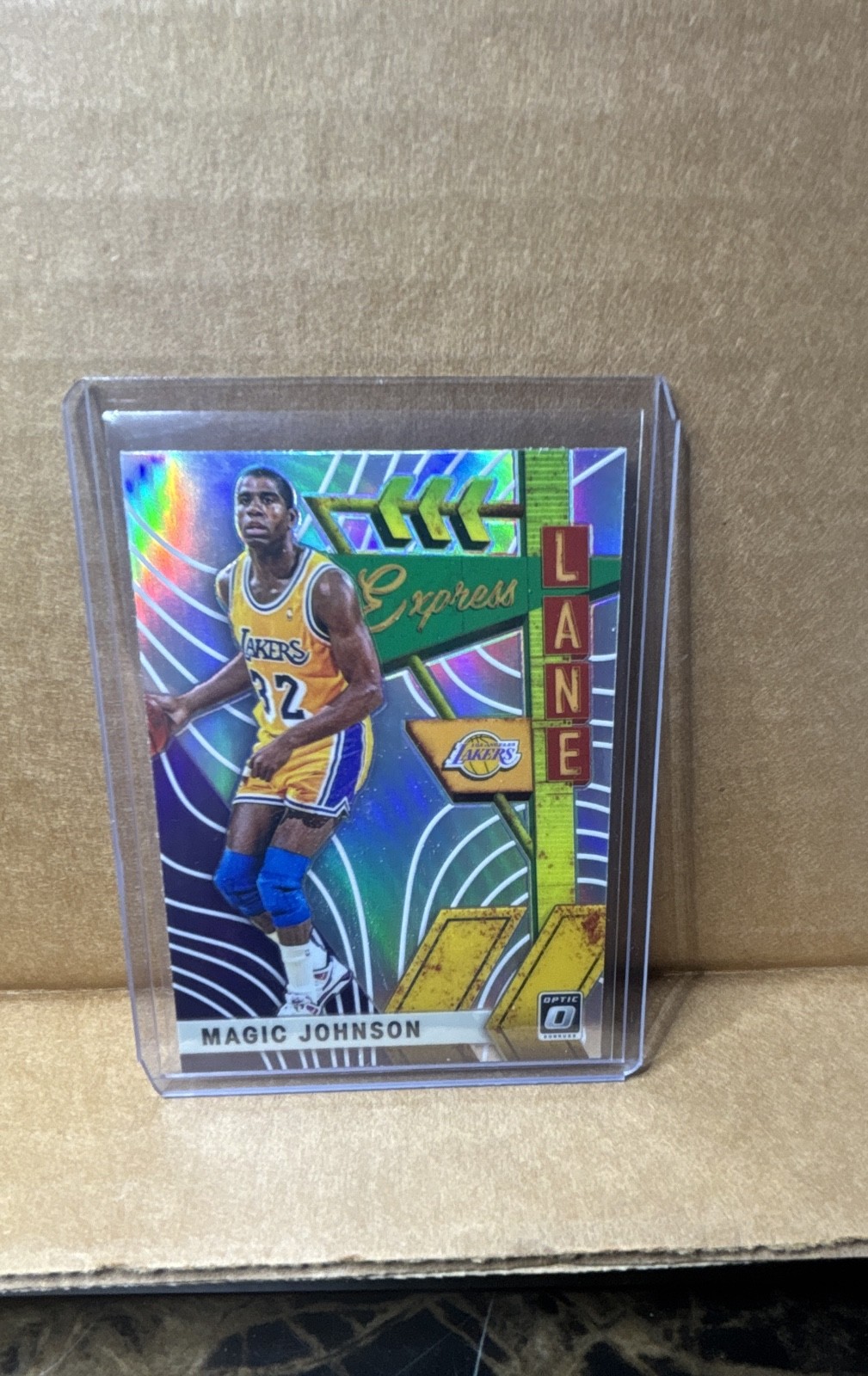 2019-20 Panini Donruss Optic - Express Lane Magic Johnson #20 Holo Prizm