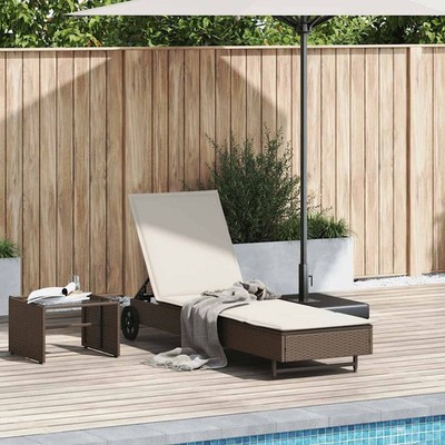 Sonnenliege Sonnenbett Liege Outdoor Chaiselongue Garten Chaiselongue vidaXL