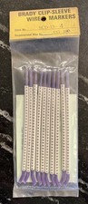 Brady SCD-13-4 Clip-Sleeve Wire Markers Number 4 .133-.180 NOS 300 Pack