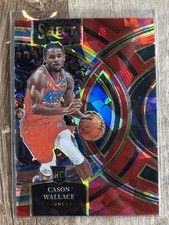 Cason Wallace #103 2023-24 Panini Select Red Cracked Ice Prizms RC