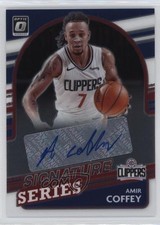 2021-22 Panini Donruss Optic Signature Series Amir Coffey #SS-ACF Auto r7o