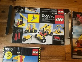 LEGO Technic 8040 Pneumatic Vintage 1985 Box + Manual & 722 & 948 Instructions