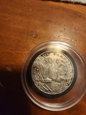 1982 French Polynesia 50 francs coin