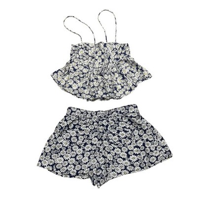 Free People Mia halter crop & Off Beat Daisy whimsy shorts NWT Sz XS