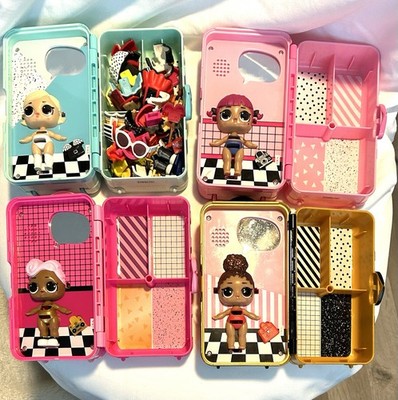 LOL Surprise  4 Suitcases  Pretend Play Toy Doll Suitcase With Accessories!