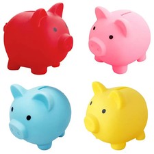 Cute Piggy Bank Saving Coins Money Box Cash Fund Gift Pig Children Kids Toy