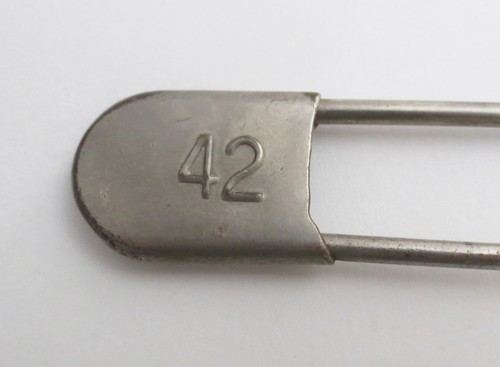 Vintage National Key Tag 5” Jumbo Safety Pin Horse Blanket Military Laundry #42 - Picture 2 of 5