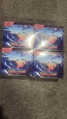 Pokémon Chaos Rising ETB Elite Trainer Box (Lot Of 4)