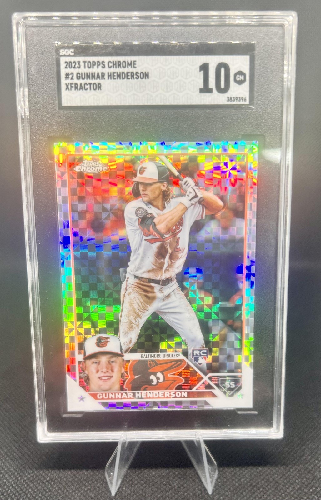 2023 Topps Chrome #2 Gunnar Henderson X-Fractors SGC 10