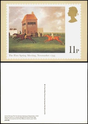 Künstlerkarte England The First Spring Meeting, Newmarket 1793 1979