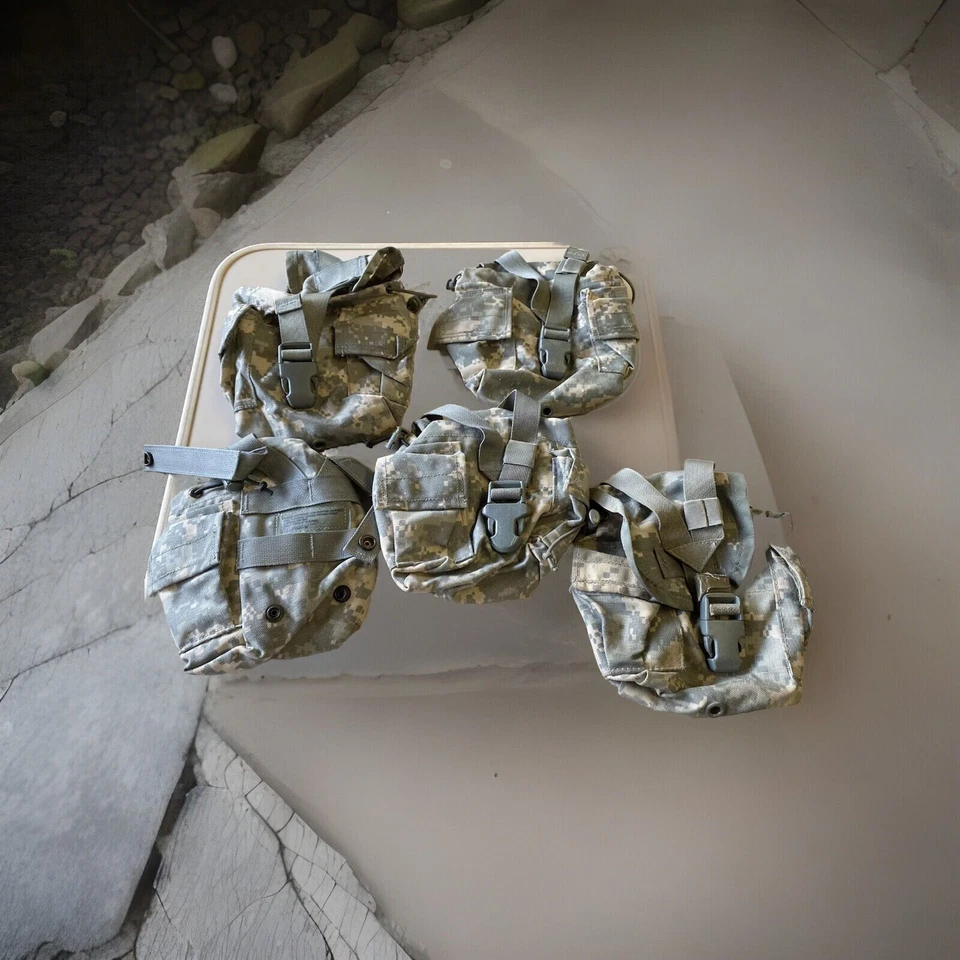 5x US Army Molle II ACU Water Canteen - Photo 3/4