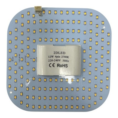 LED 2D Geräteträgerlampe 12W ersetzt 28W CFL Retrofit 2800K warmweiß. 4 Pin.