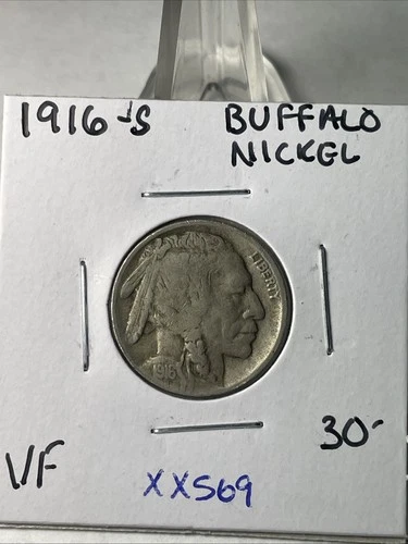 RARE DATE 1916 S BUFFALO NICKEL VERY FINE++ CONDITION VERY RARE COIN   XX569